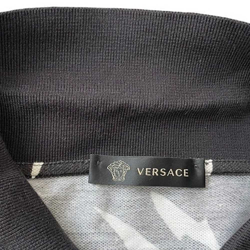 Versace Black & White Polo Tee sz 3XL - image 4