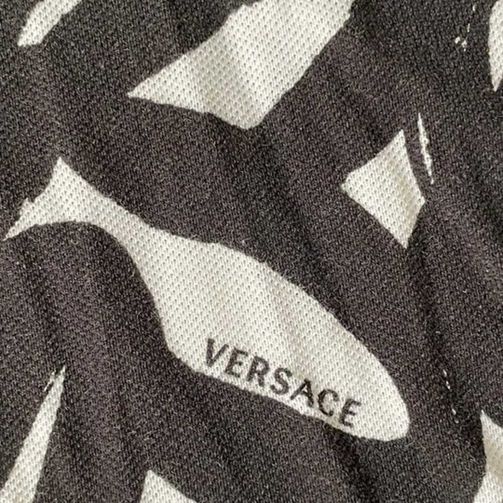 Versace Black & White Polo Tee sz 3XL - image 6
