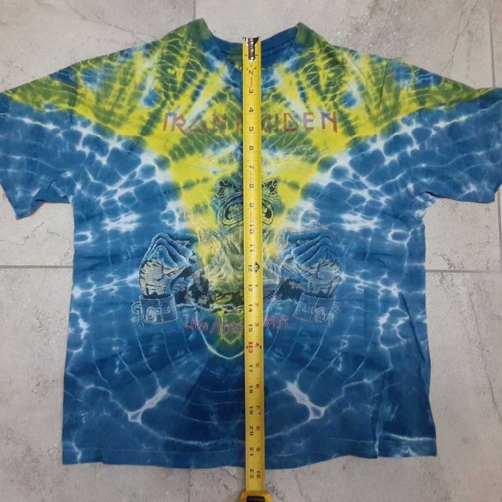 Vintage 1985 Iron Maiden live after death tie dye… - image 4