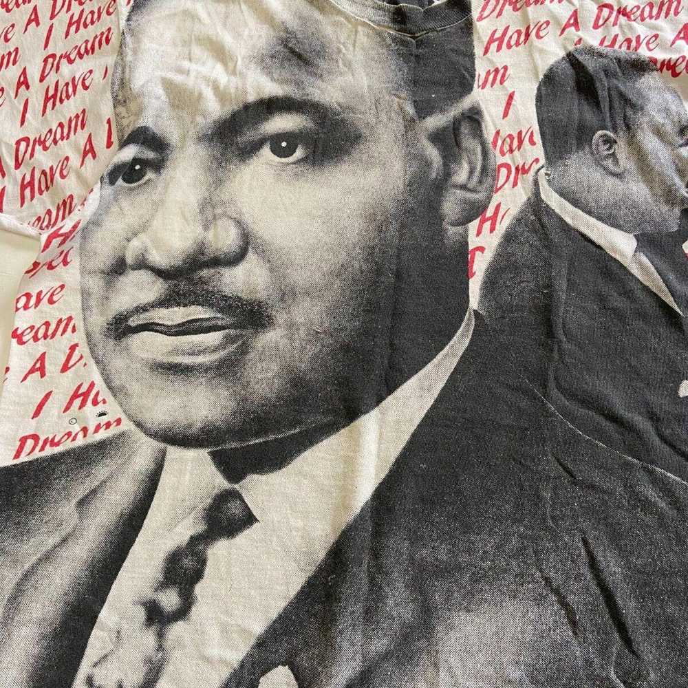 Mens VINTAGE Martin Luther King MLK All Over Prin… - image 2