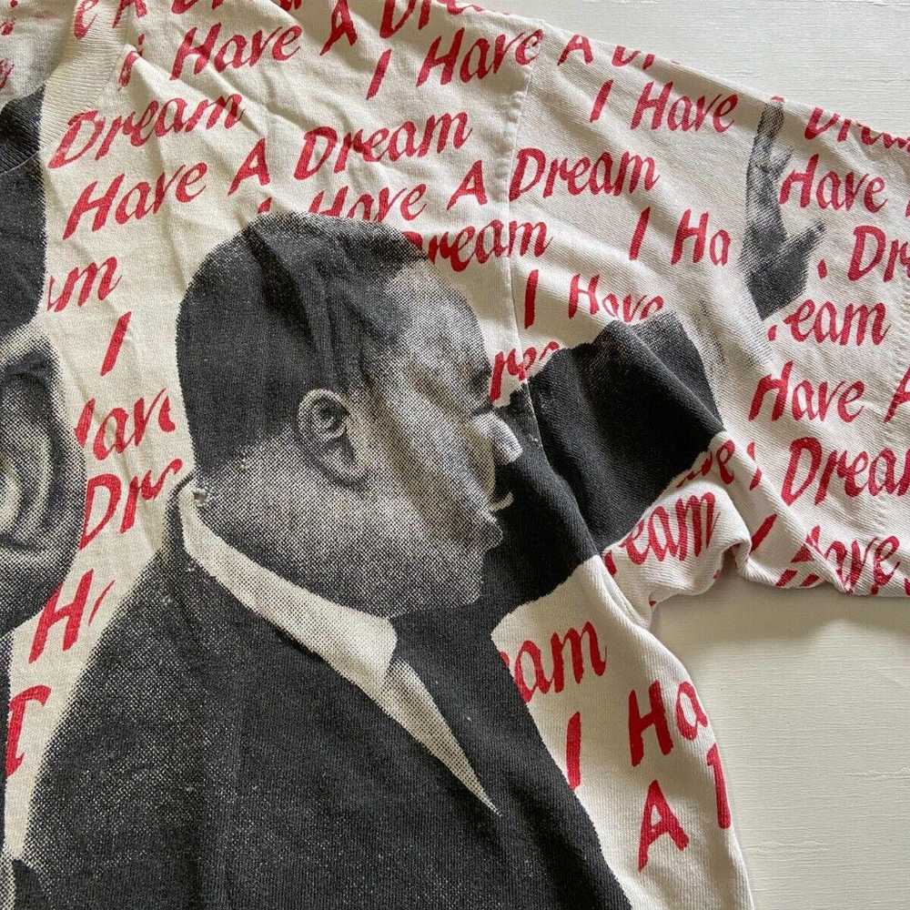Mens VINTAGE Martin Luther King MLK All Over Prin… - image 3