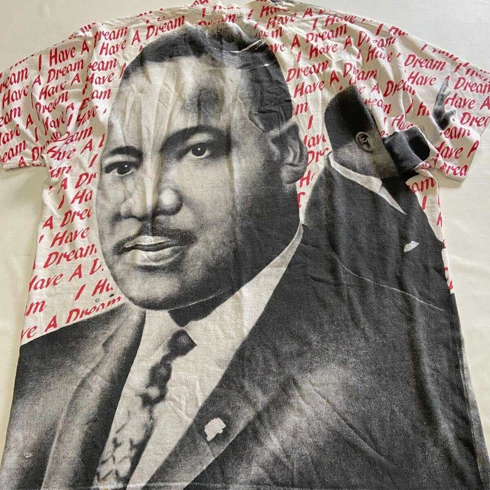 Mens VINTAGE Martin Luther King MLK All Over Prin… - image 5