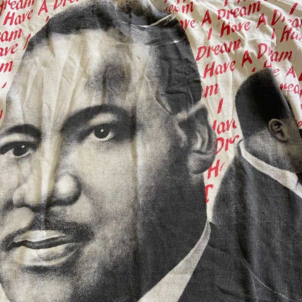 Mens VINTAGE Martin Luther King MLK All Over Prin… - image 6