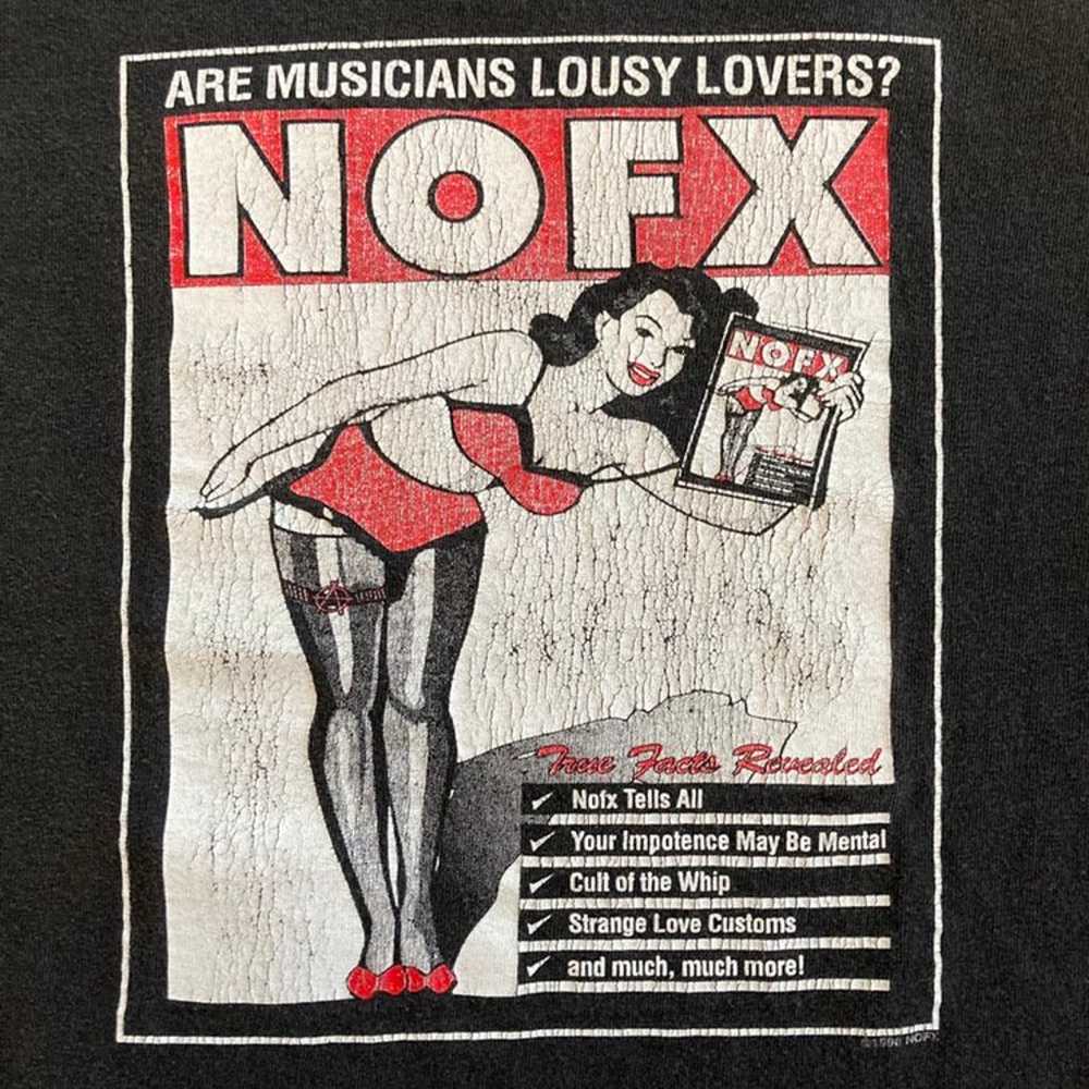 1998 NOFX Saved My Sex Life Shirt Vintage 90s Ban… - image 6