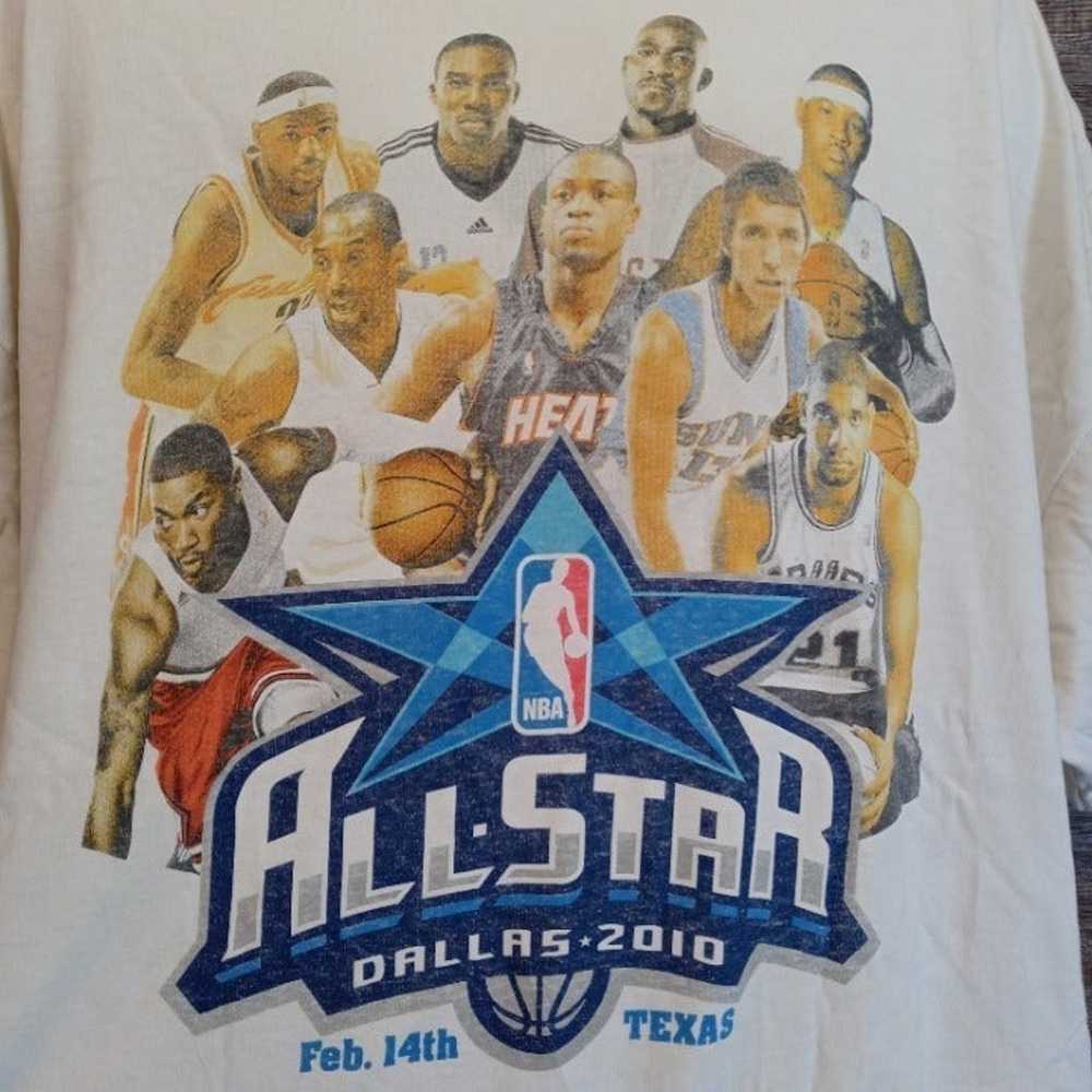 "RARE" ALL STAR NBA Dallas 2010 Shirt w/ Kobe Bry… - image 2