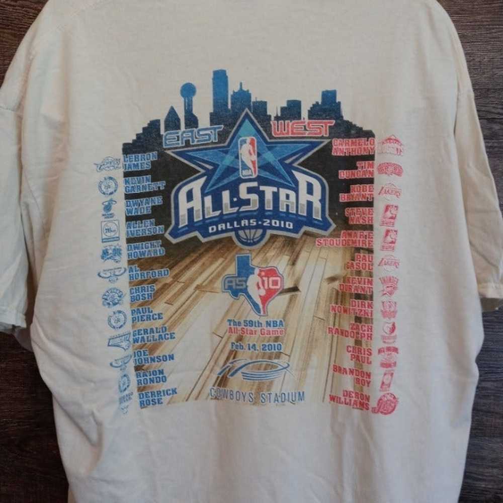 "RARE" ALL STAR NBA Dallas 2010 Shirt w/ Kobe Bry… - image 4