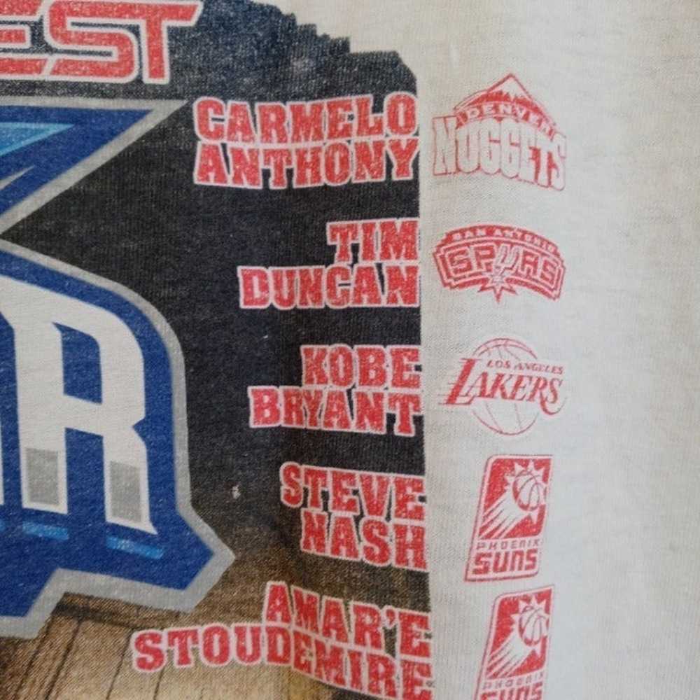 "RARE" ALL STAR NBA Dallas 2010 Shirt w/ Kobe Bry… - image 5