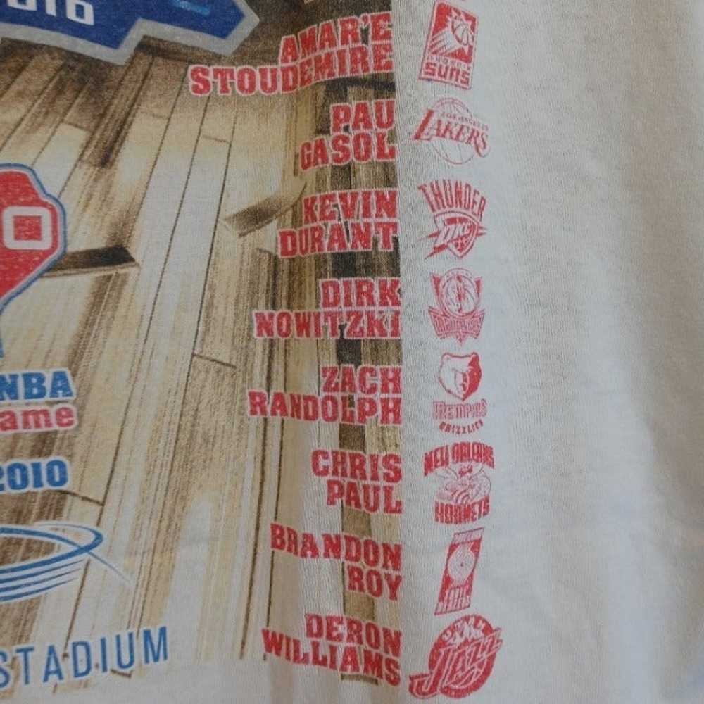 "RARE" ALL STAR NBA Dallas 2010 Shirt w/ Kobe Bry… - image 6
