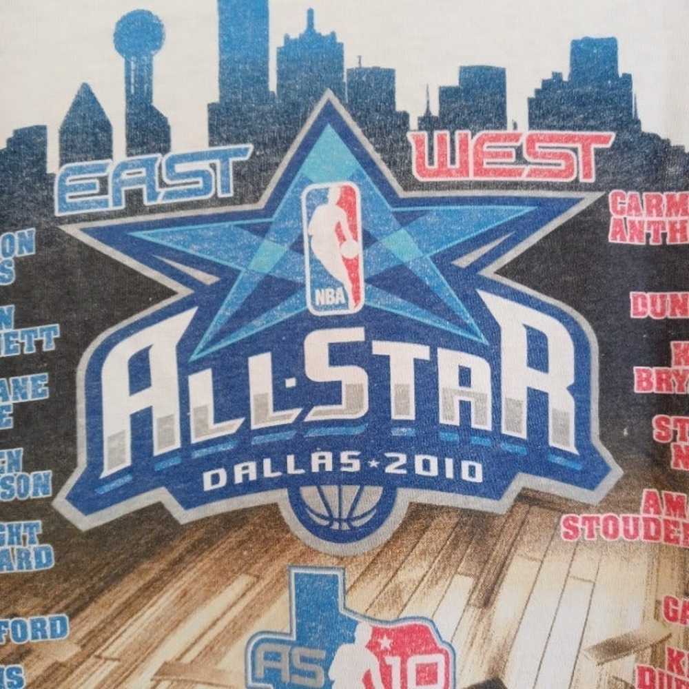 "RARE" ALL STAR NBA Dallas 2010 Shirt w/ Kobe Bry… - image 9
