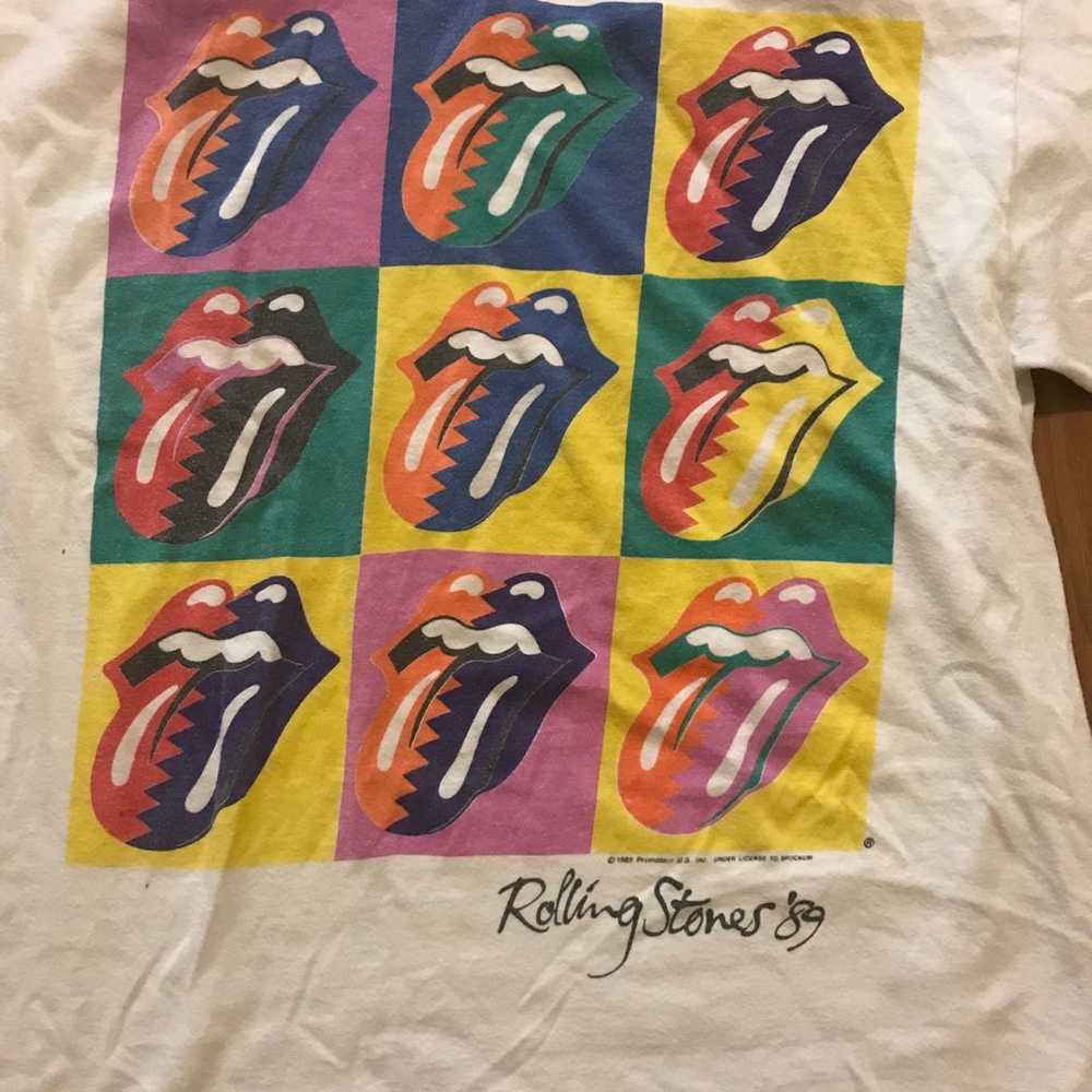 Vintage 1989 Rolling Stones t-shirt - image 2