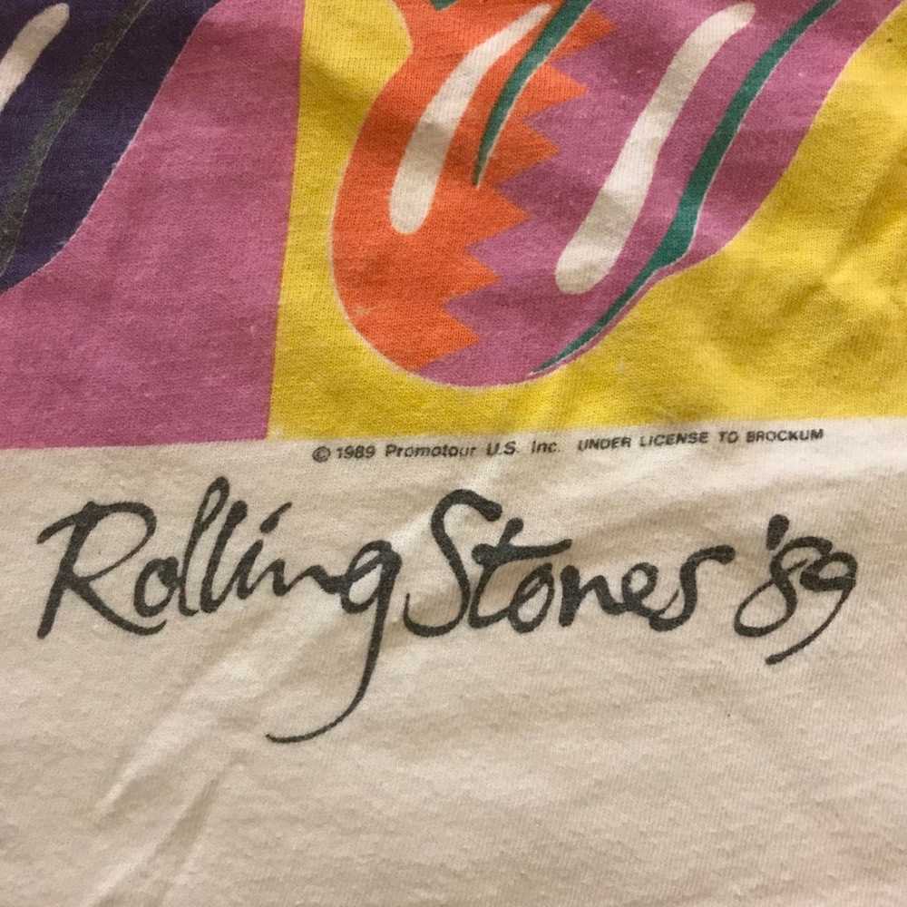 Vintage 1989 Rolling Stones t-shirt - image 3
