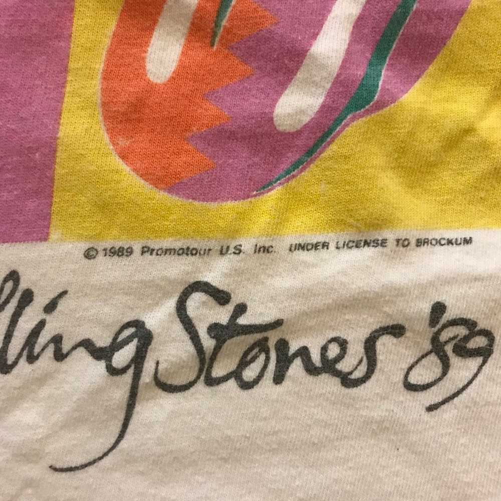 Vintage 1989 Rolling Stones t-shirt - image 5