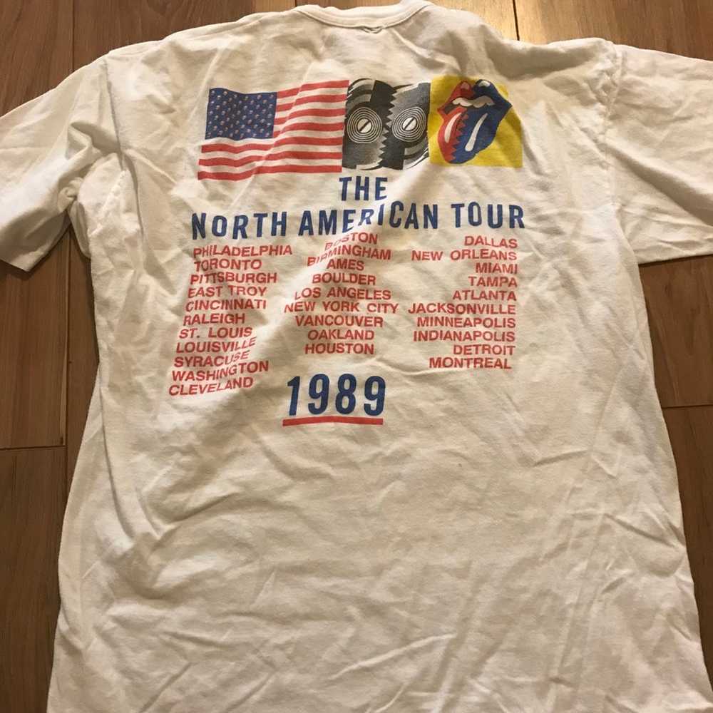 Vintage 1989 Rolling Stones t-shirt - image 7