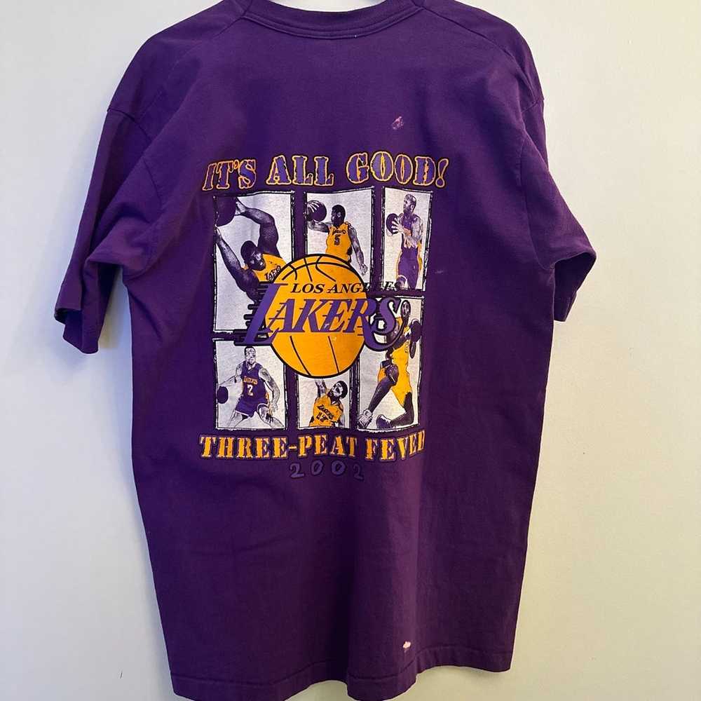 Vintage - 2002 Los Angeles Lakers 3 Peat Fever Ba… - image 2