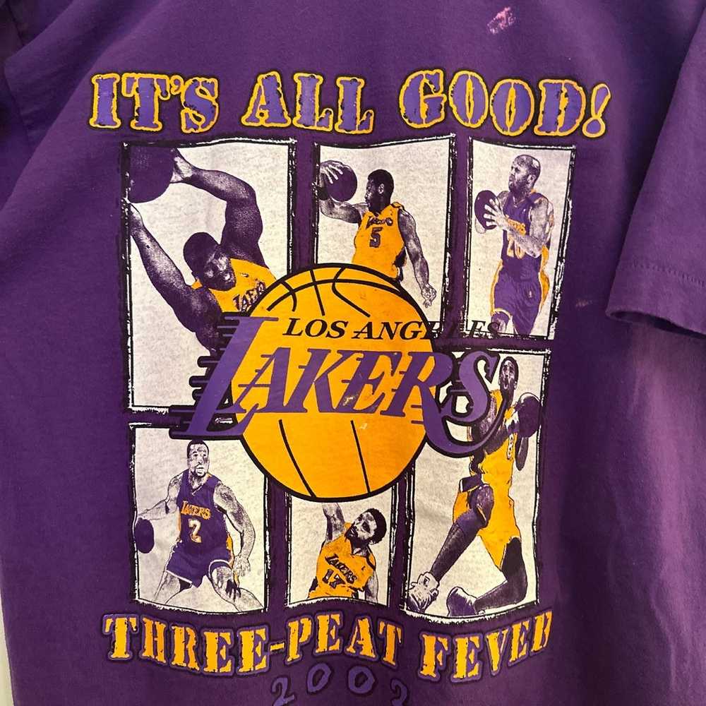 Vintage - 2002 Los Angeles Lakers 3 Peat Fever Ba… - image 3