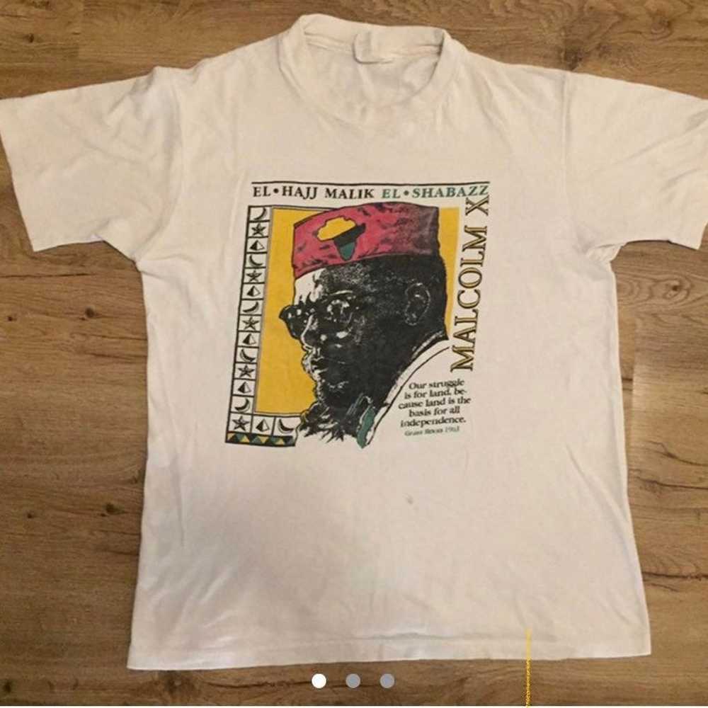 Vintage malcom x shirt - image 1