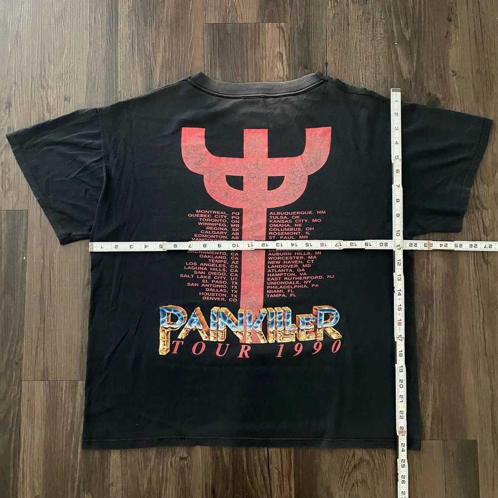 Vtg Judas Priest Painkiller Band Tour Graphic Tee… - image 4
