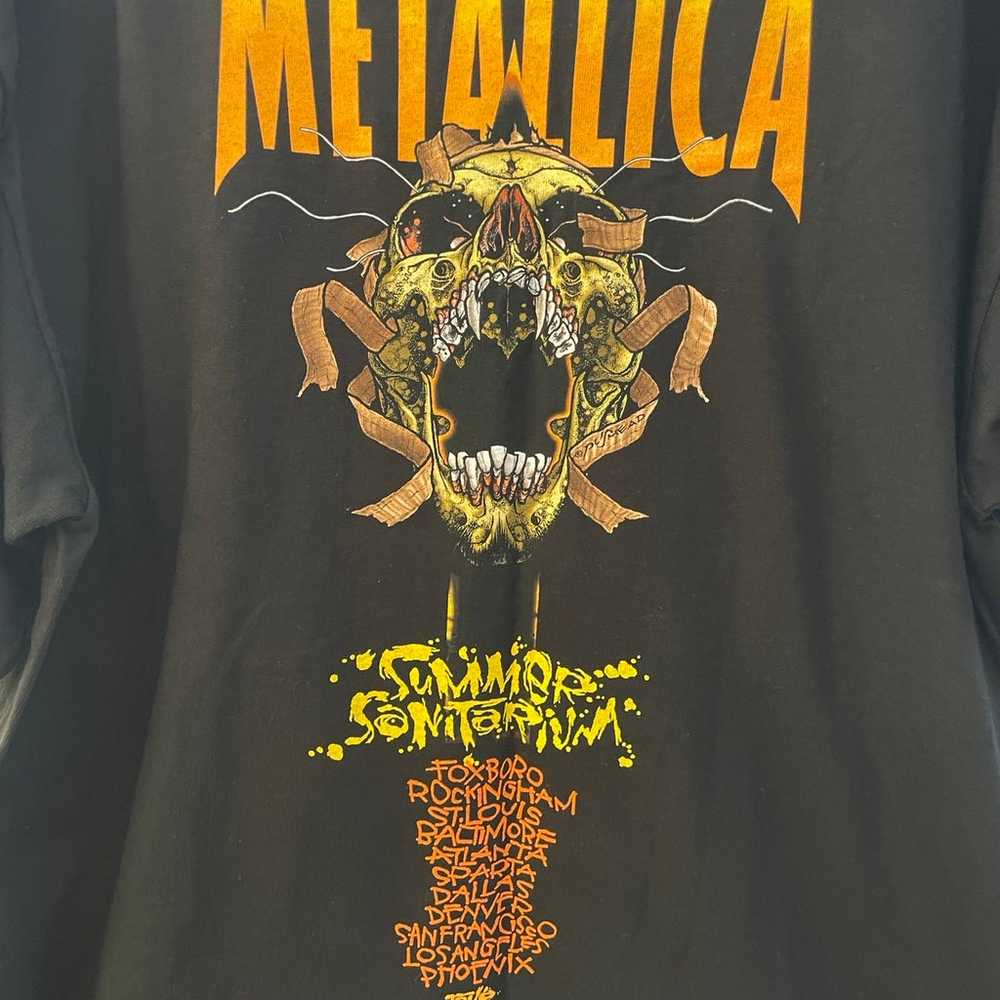 Vintage Metallica T-Shirt Pushead 2000 Summer San… - image 12