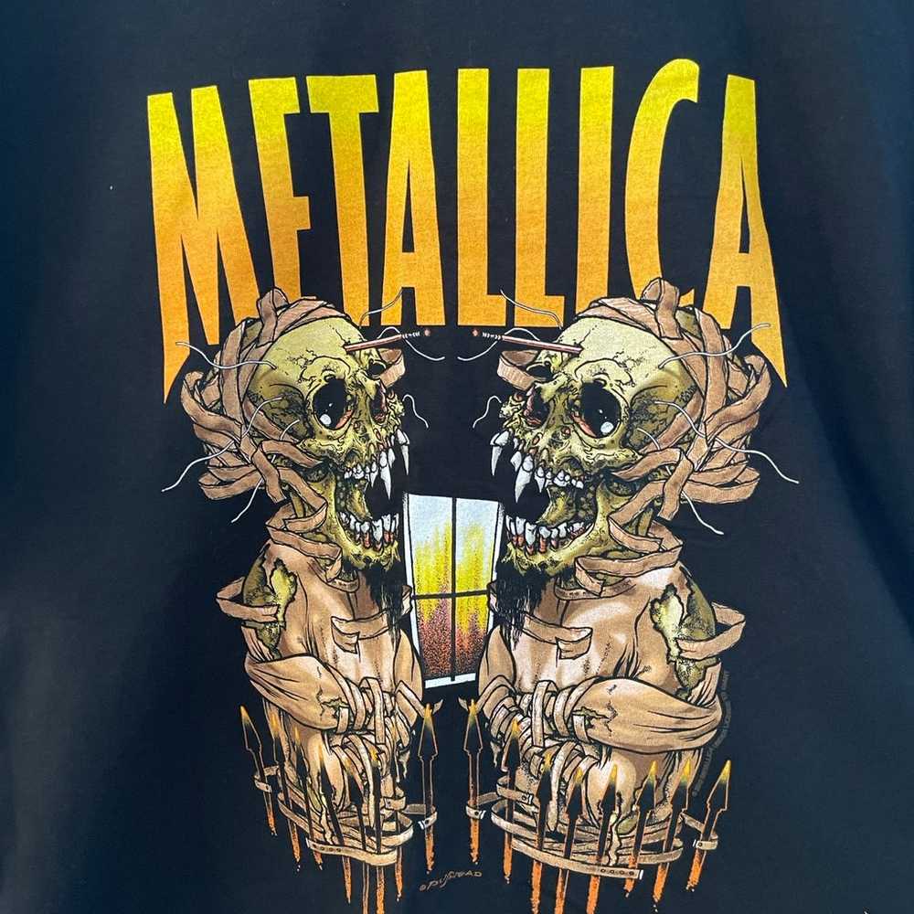Vintage Metallica T-Shirt Pushead 2000 Summer San… - image 2