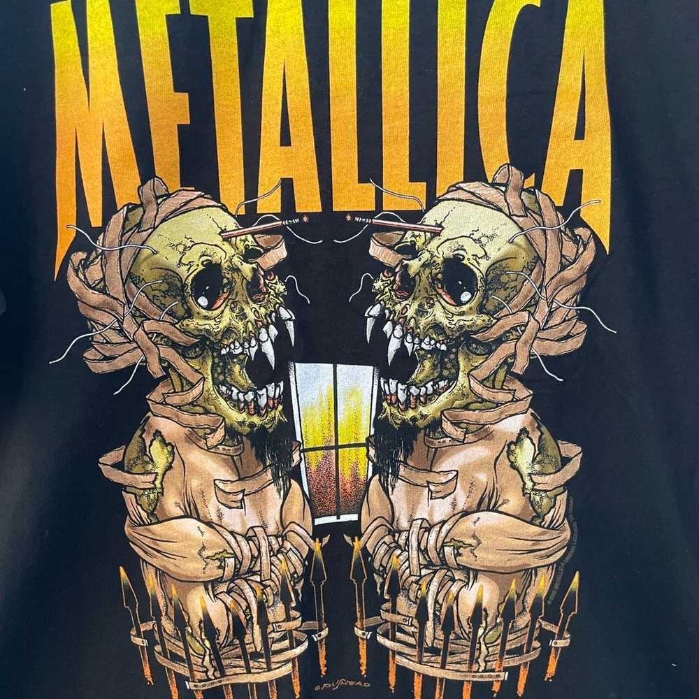 Vintage Metallica T-Shirt Pushead 2000 Summer San… - image 5