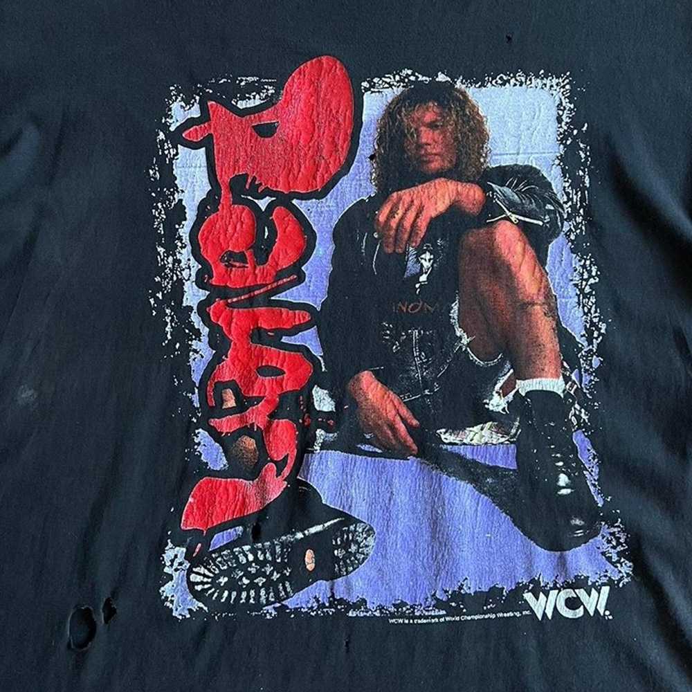 Vintage 1998 WCW WWE Raven Wrestling T-Shirt Size… - image 2