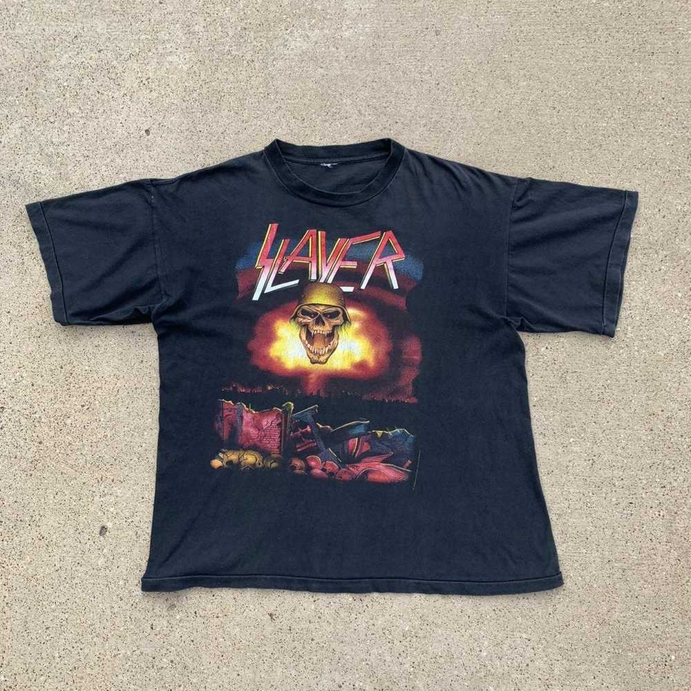 1992 Slayer European Tour Tee - image 1
