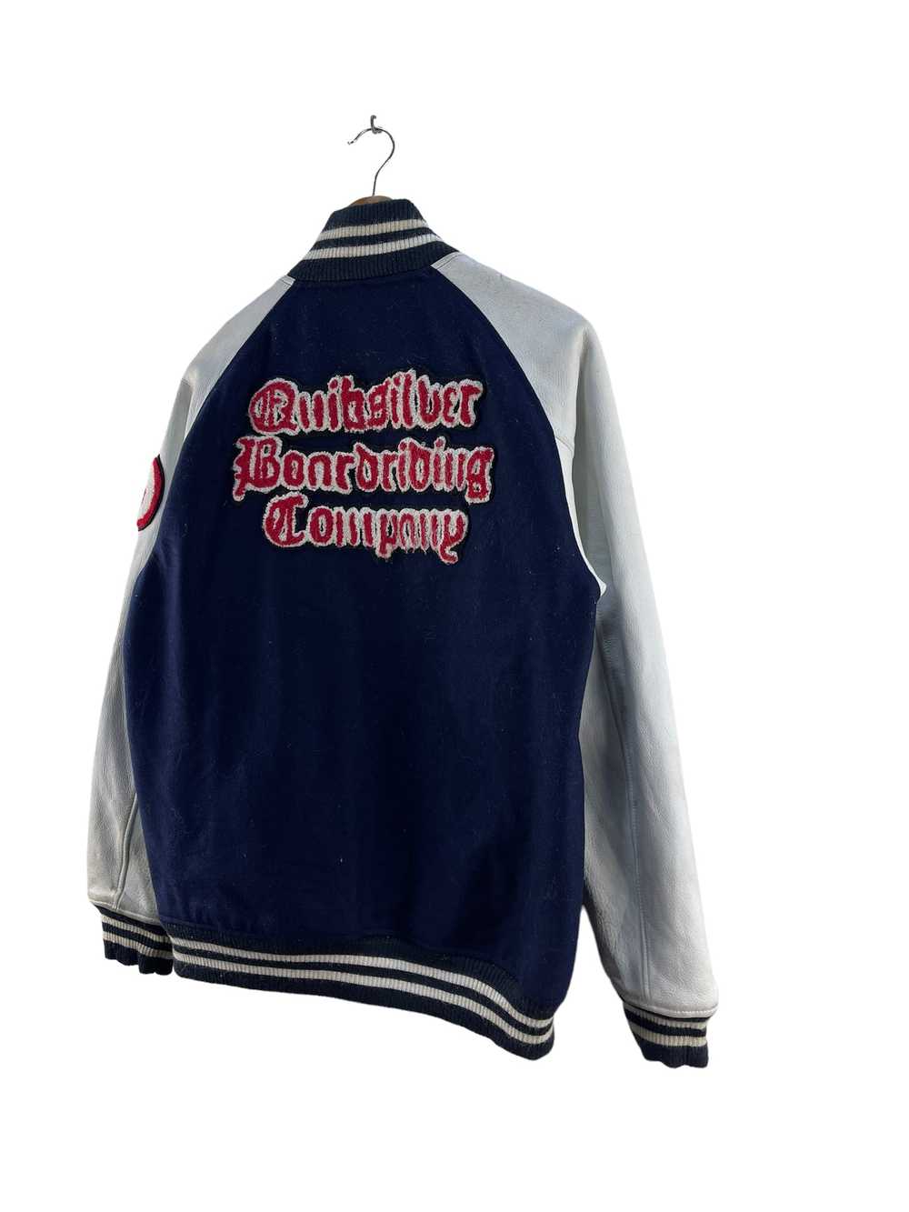 Quiksilver × Varsity Jacket Vintage Quiksilver Bo… - image 5