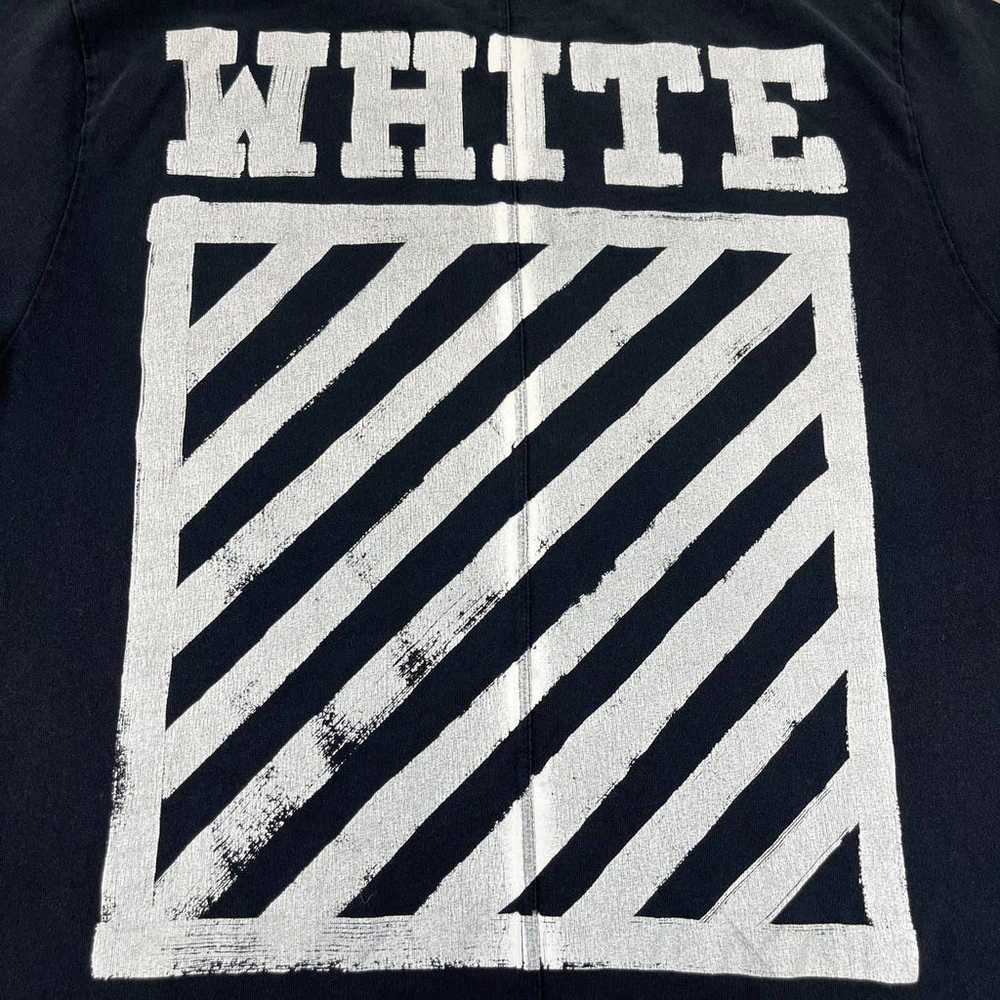 OFF-WHITE Brush Diagonals T-Shirt Adult Medium Bl… - image 3