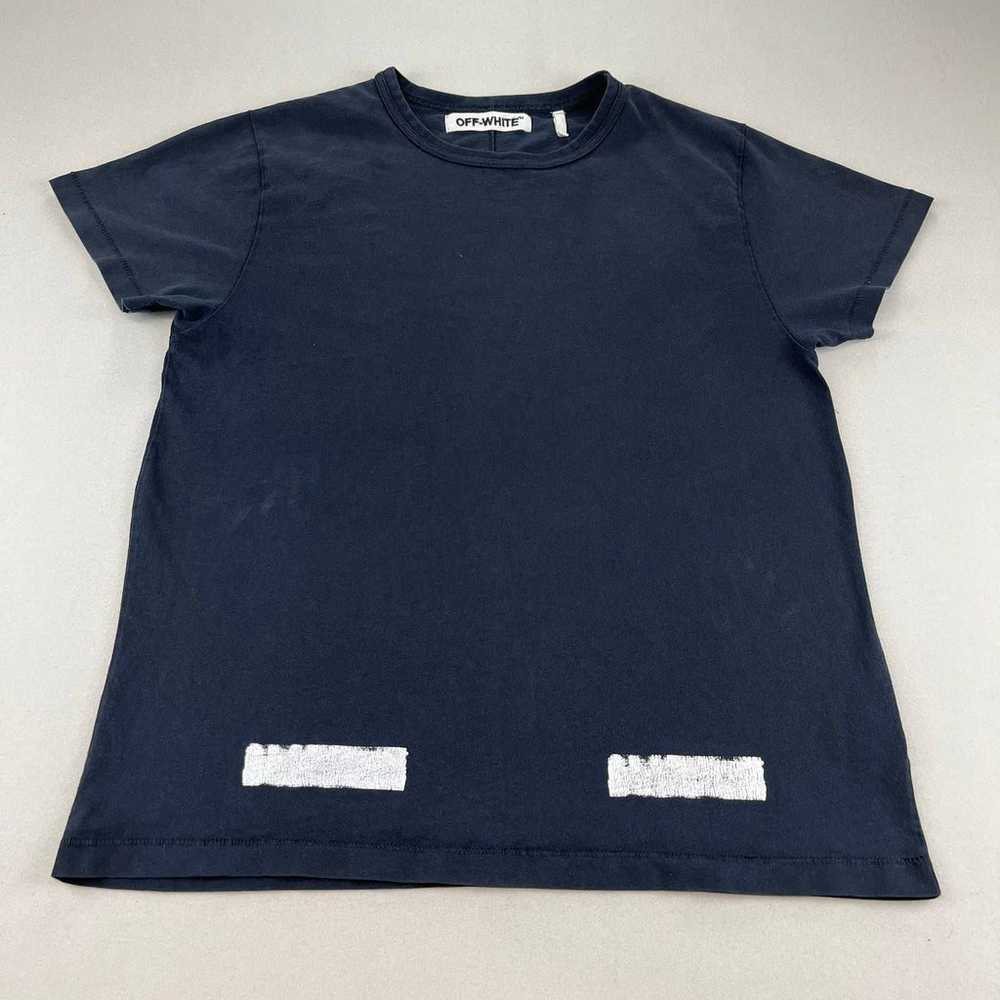 OFF-WHITE Brush Diagonals T-Shirt Adult Medium Bl… - image 4