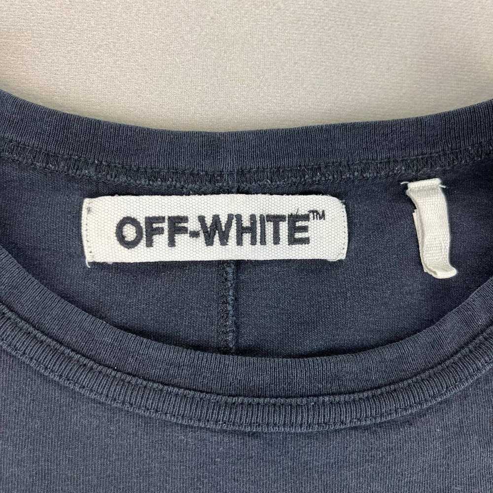OFF-WHITE Brush Diagonals T-Shirt Adult Medium Bl… - image 6