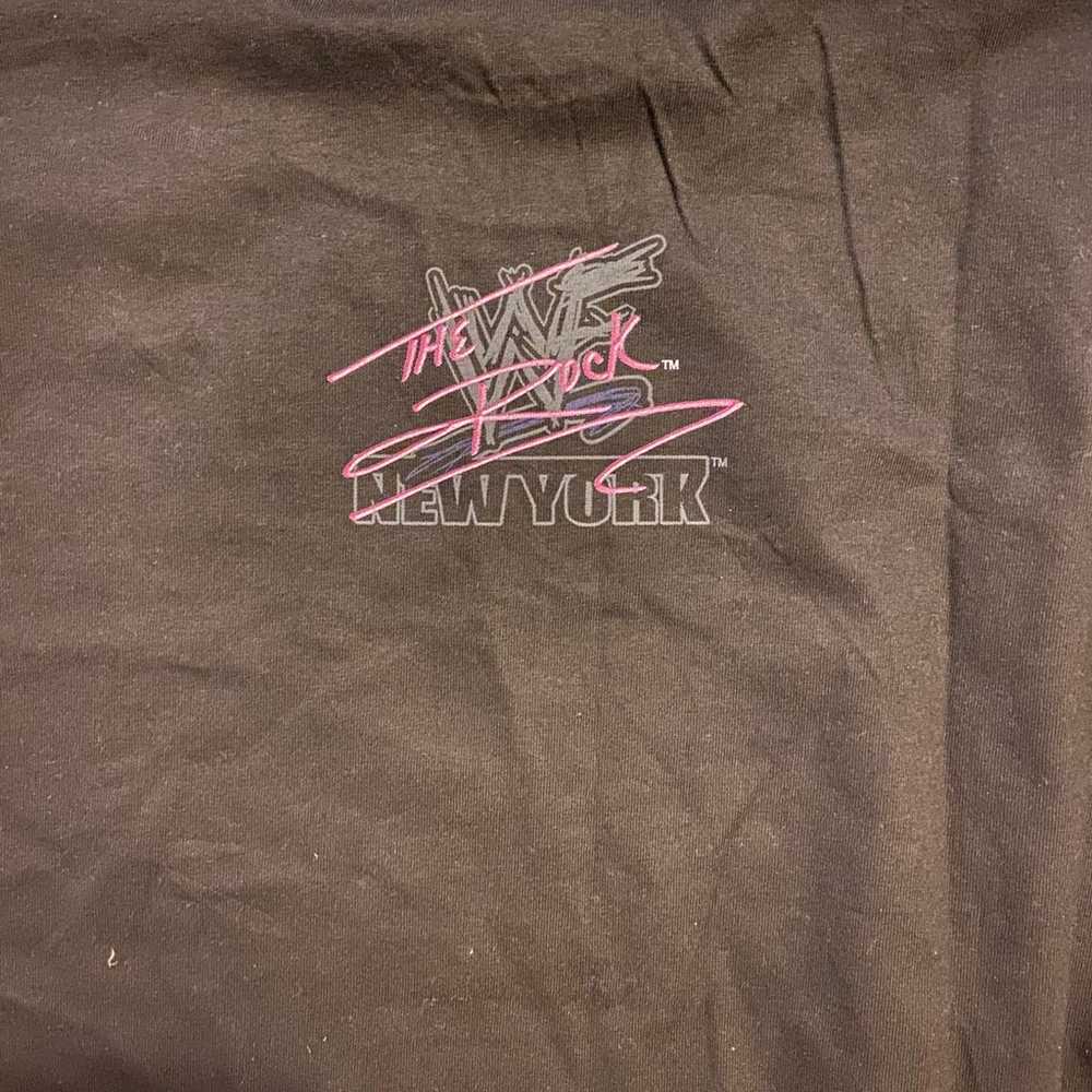 The Rock New York WWF Shirt (RARE) 1999 size xxl … - image 4