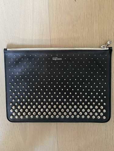 Alexander McQueen Two tone Skull studded pouch