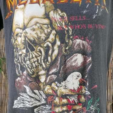 Vintage 1987 Megadeth Peace Sells Concert T-Shirt Screen Stars