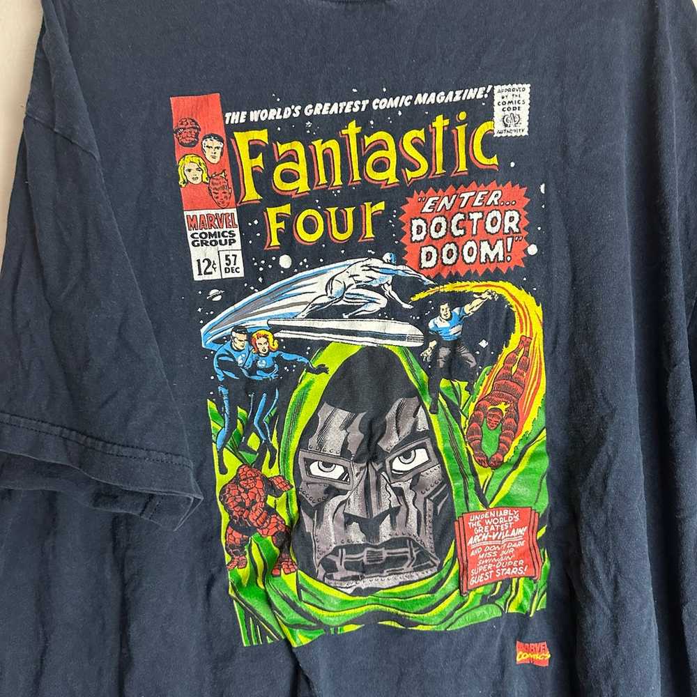 Vintage Fantastic Four Marvel Black Artwear Rare … - image 2