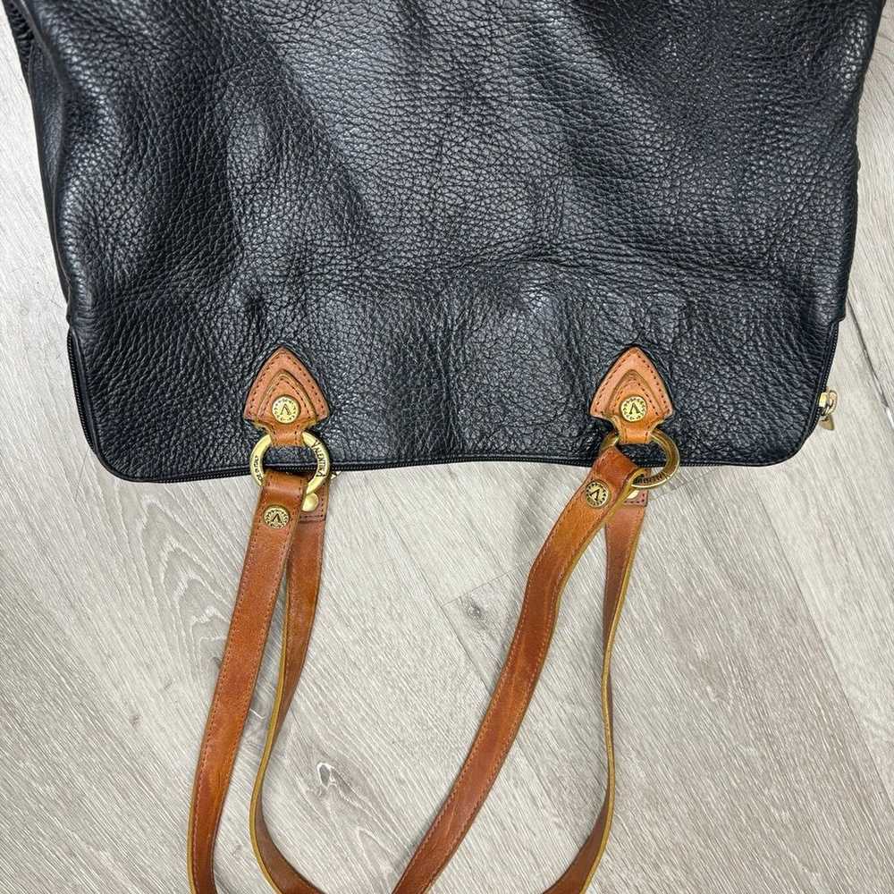 Vintage Valentina Black Pebble Leather purse - image 2