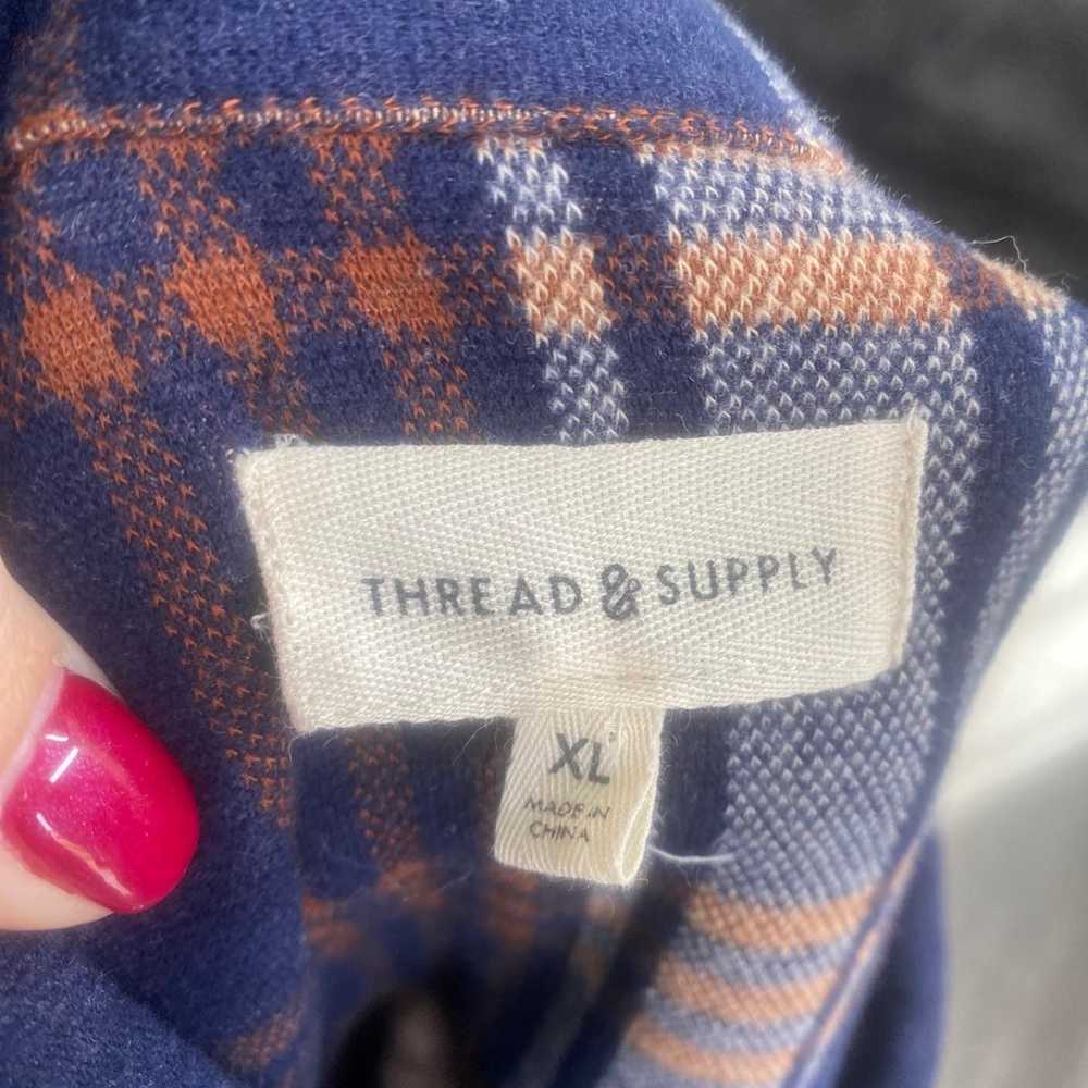 Thread and Supply thicker flannel shacket plaid - image 2