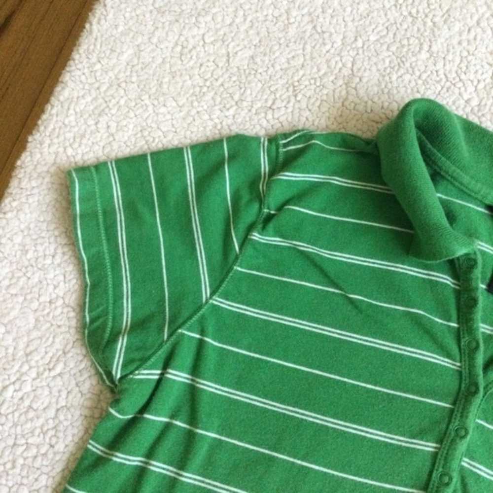 Vintage American Eagle Striped Stretch Polo Short… - image 5