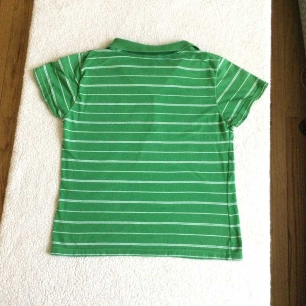 Vintage American Eagle Striped Stretch Polo Short… - image 6