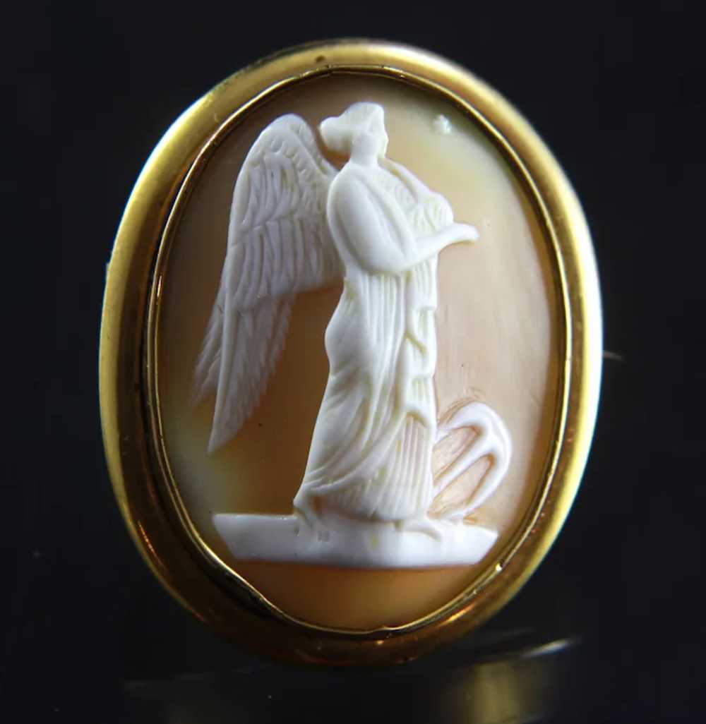 Victorian Cameo Brooch of Angel Hope - image 3