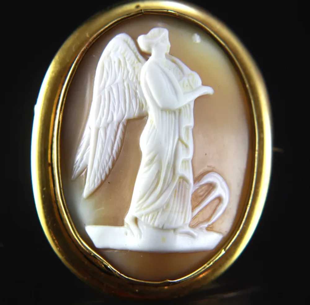 Victorian Cameo Brooch of Angel Hope - image 6