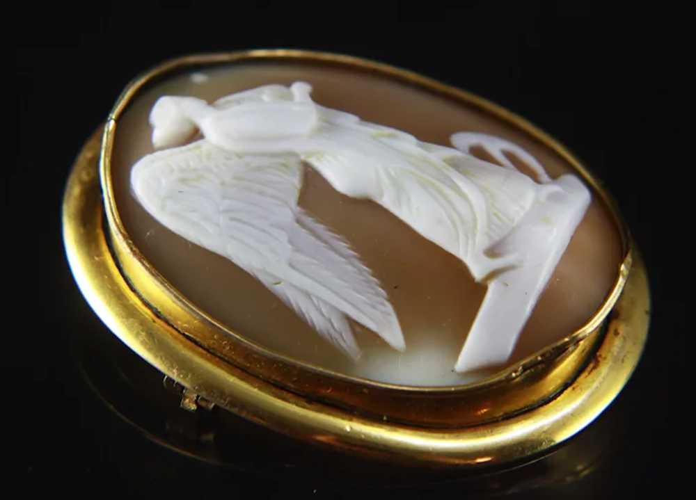 Victorian Cameo Brooch of Angel Hope - image 8