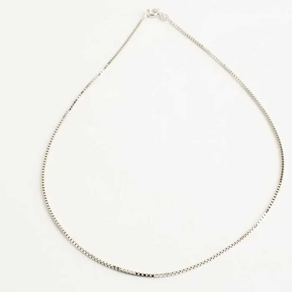 Venezia Necklace in 14K White gold, 15.16 inches - image 4