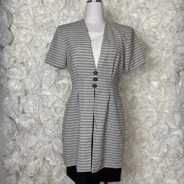 Scarlett International Checkered Black White Dress