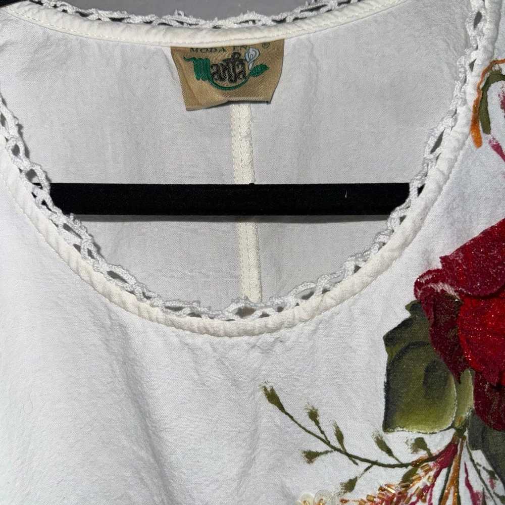 Moda En Manta Tunic Dress, Size M, Handmade - image 5