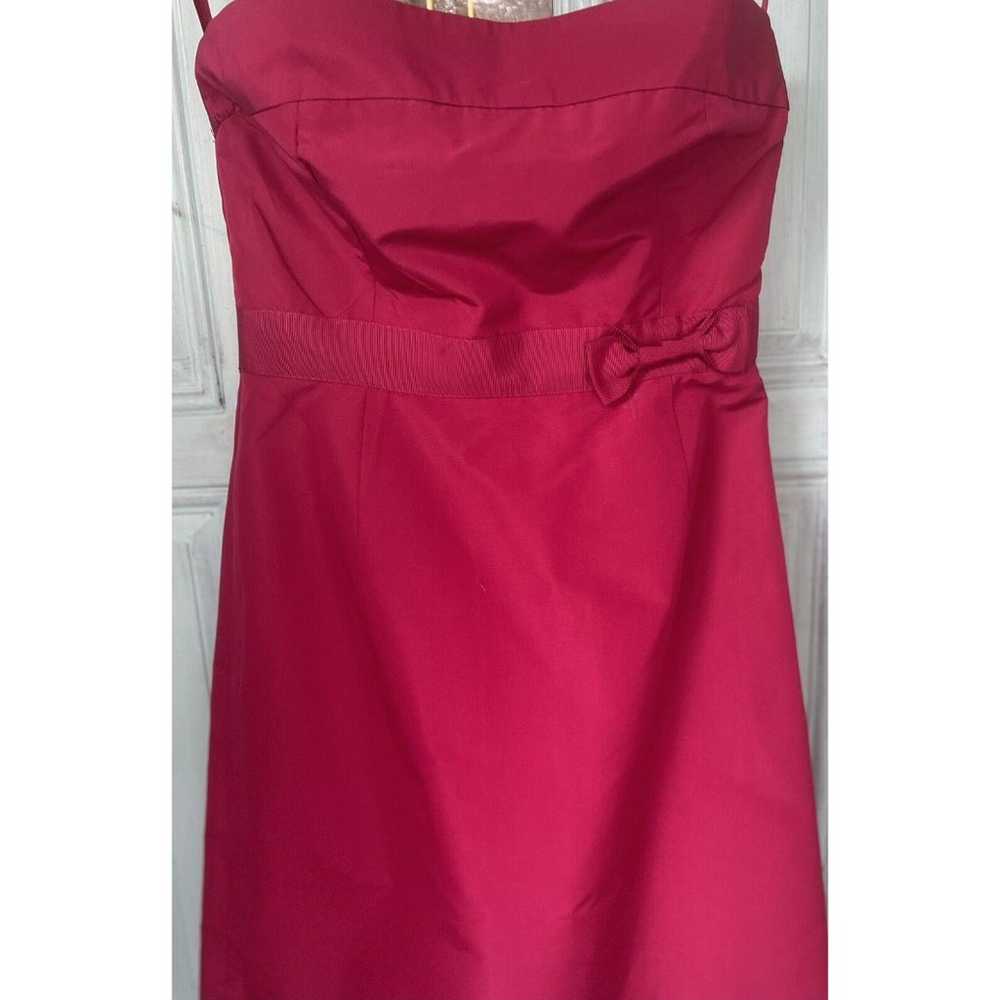 NWT J. Crew Pink 100% Silk Bow Dress Sz 10 Tall N… - image 2