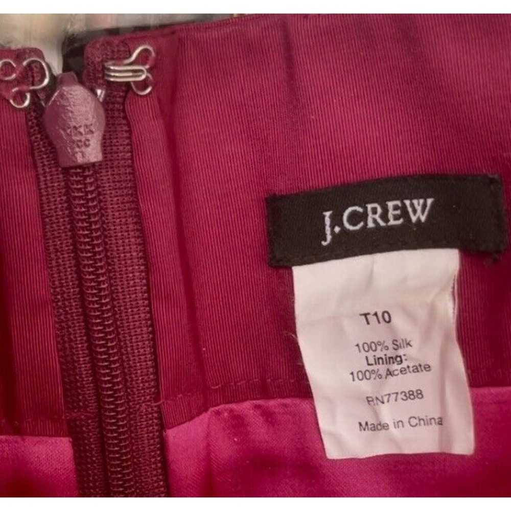 NWT J. Crew Pink 100% Silk Bow Dress Sz 10 Tall N… - image 8