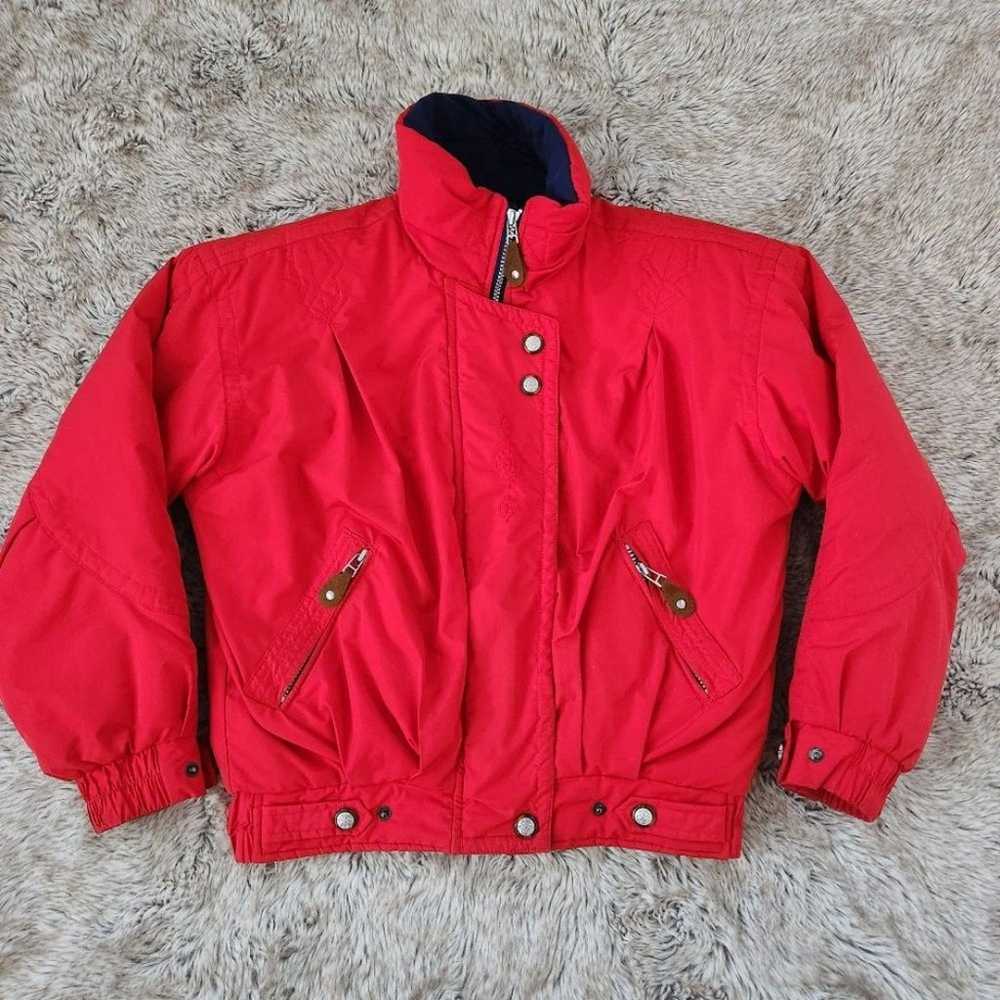 Obermeyer Vintage Anita Bomber Ski Jacket Red Lad… - image 1