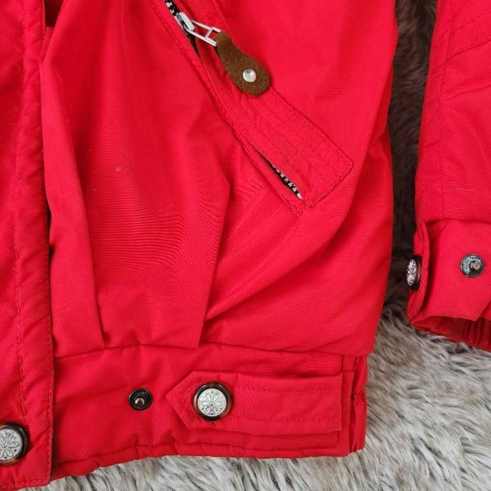 Obermeyer Vintage Anita Bomber Ski Jacket Red Lad… - image 4