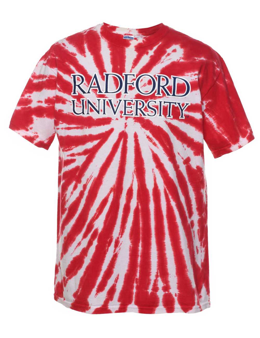 Tie Dye Design Red & White Radford University Pri… - image 1