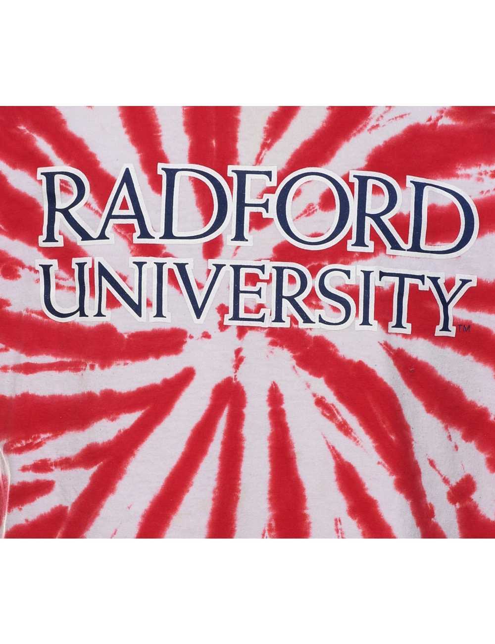 Tie Dye Design Red & White Radford University Pri… - image 3